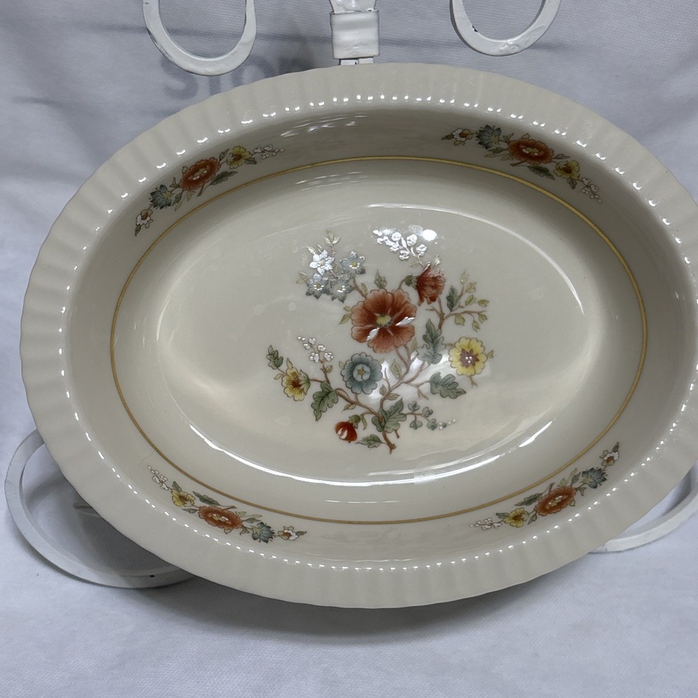 Lenox Temple Blossom 9 ½" Oval Vegetable Serving Bowl